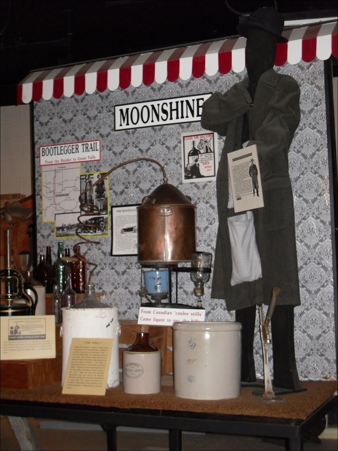 Fort Benton, MT Agriculture Museum-Moonshine exhibit